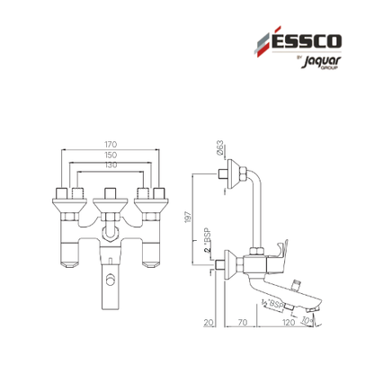 Wall Mixer 3-in-1 System