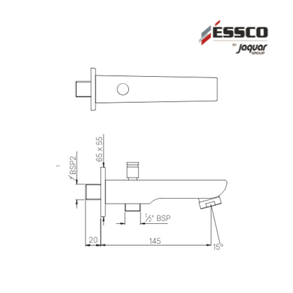 Spout with Button Attachment