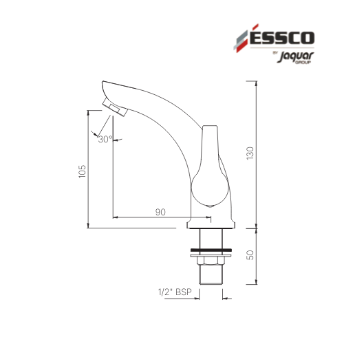 Swan Neck Tap With Right Hand Operating Knob